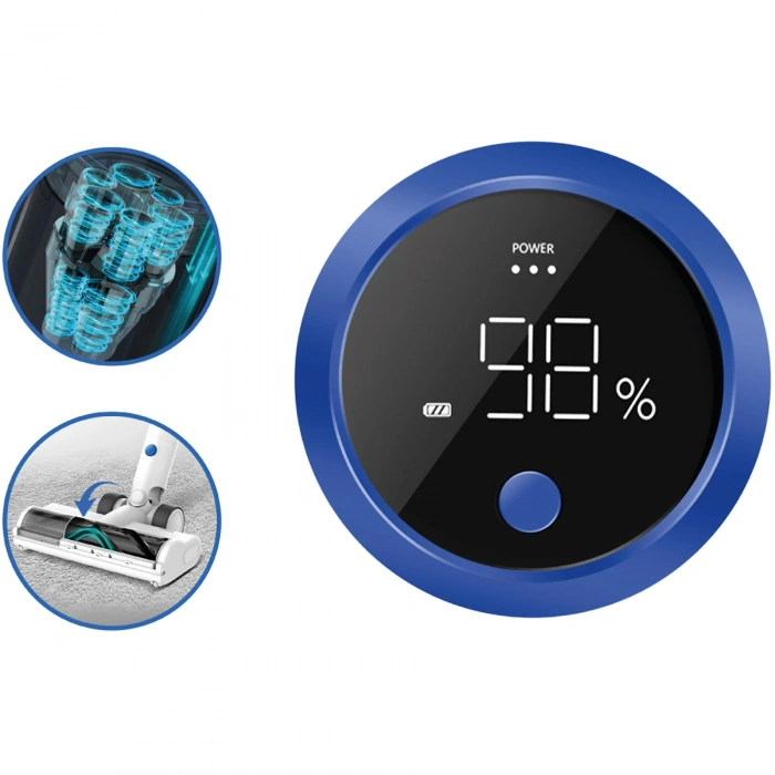 INSE V120 Cordless Vacuum Cleaner Şarjlı Dikey Süpürge Beyaz