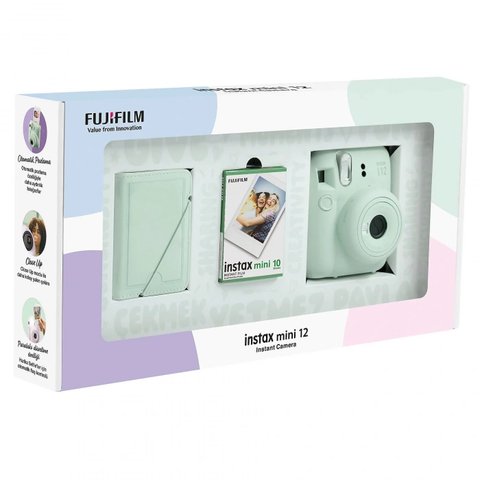 INSTAX Mini 12 Eko Bundle Box Anlık Fotoğraf Makinesi Mint Yeşi̇l