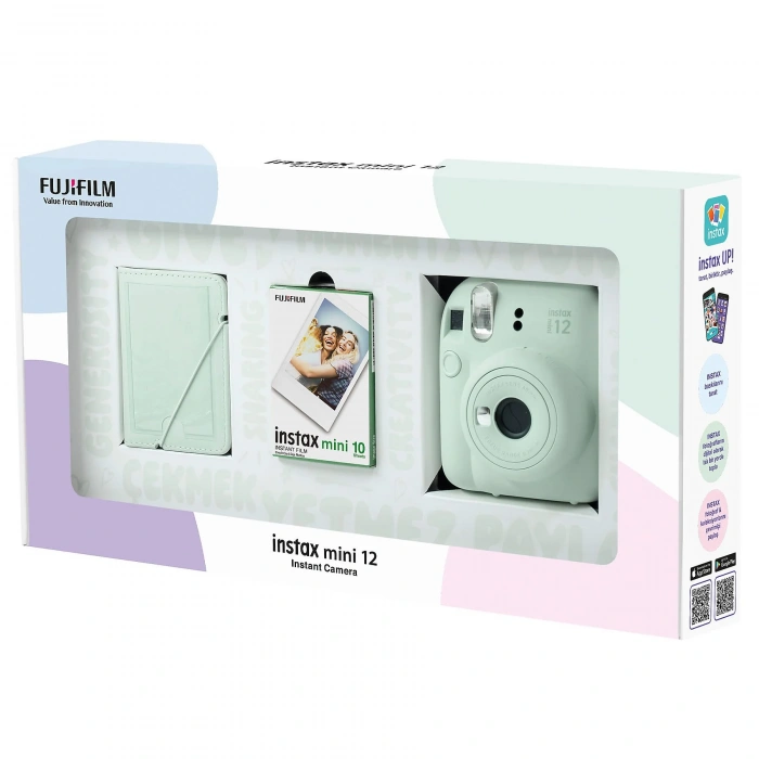 INSTAX Mini 12 Eko Bundle Box Anlık Fotoğraf Makinesi Mint Yeşi̇l
