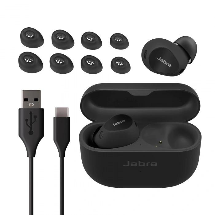 JABRA Elite 10 TWS Bluetooth Kulak İçi Kulaklık Parlak Siyah