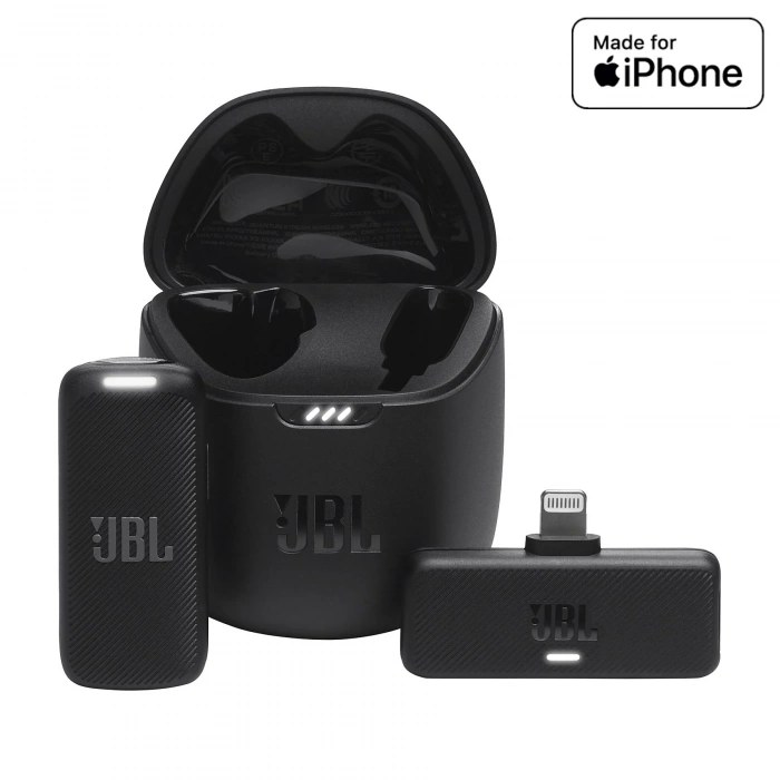 JBL Quantum Stream Wireless Lightning Yaka Mikrofonu Siyah