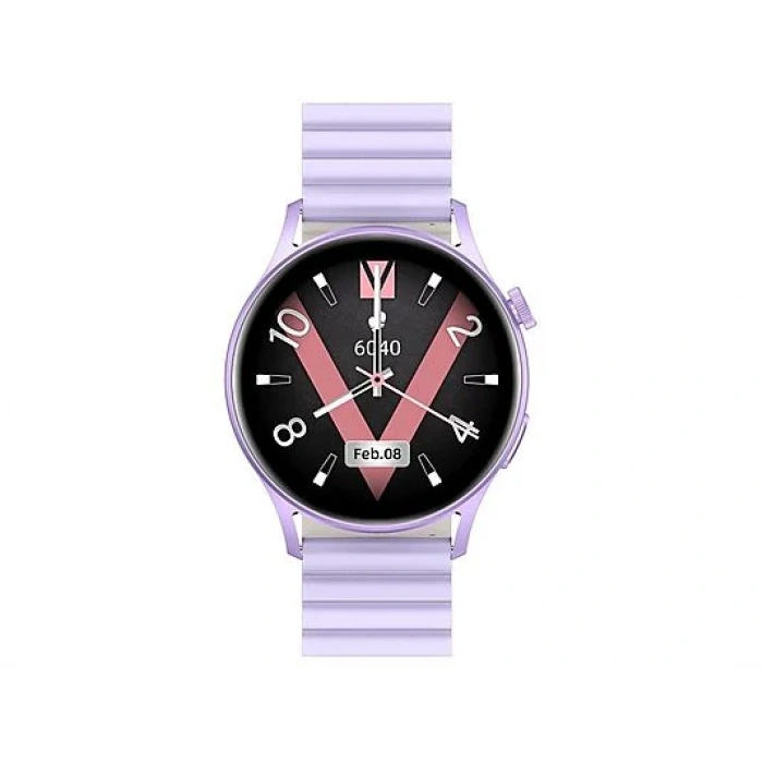 KIESLECT Lora 2 Arama Özellikli Akıllı Saat Mor