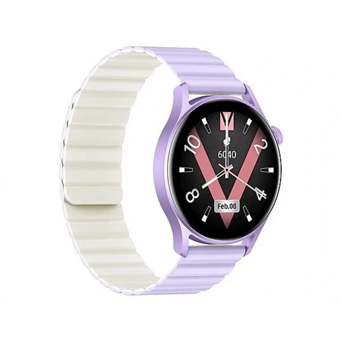 KIESLECT Lora 2 Arama Özellikli Akıllı Saat Mor