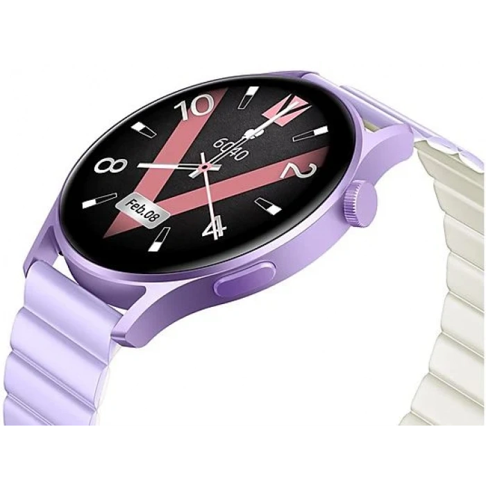 KIESLECT Lora 2 Arama Özellikli Akıllı Saat Mor