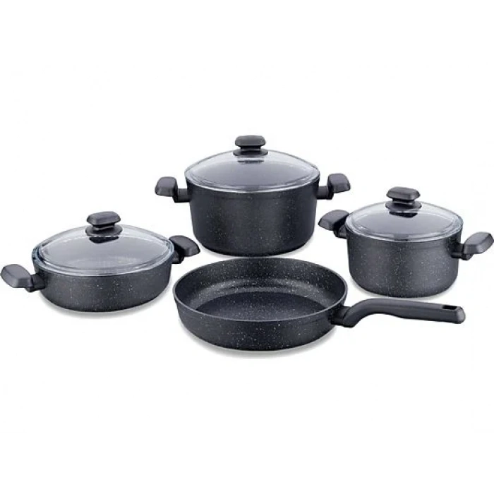 KORKMAZ A2609 Ornella 7 Parça Granit Tencere Seti
