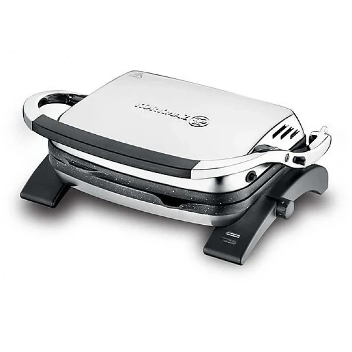 KORKMAZ A328-05 Tostkolik Tost ve Izgara Makinesi Inox/Siyah Granit