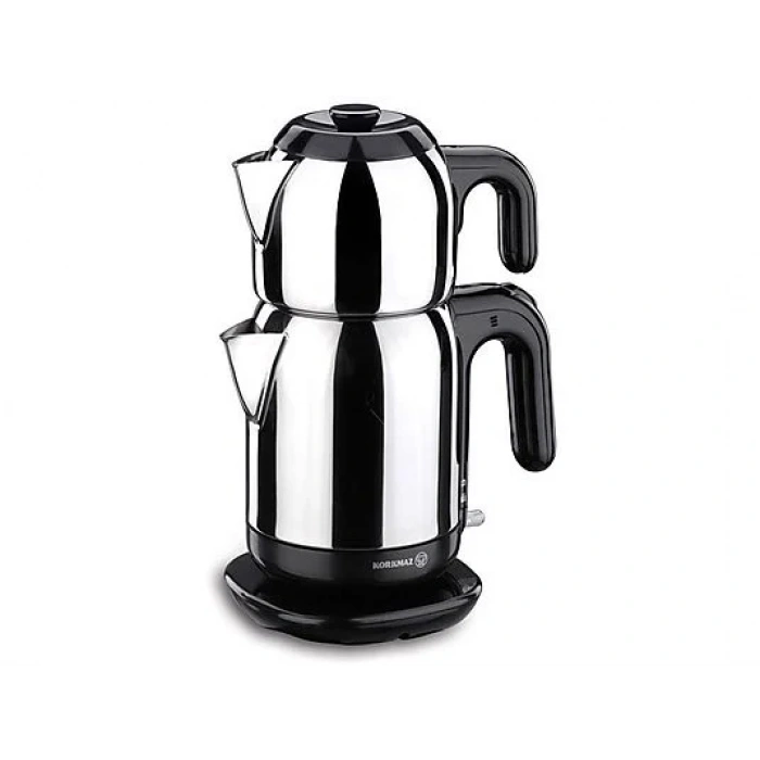 KORKMAZ A369 Demtez 1.7L 1600 W Elektrikli Çaydanlık Inox/Siyah