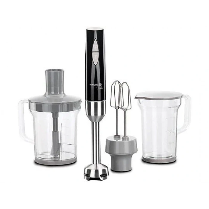 KORKMAZ A445 Vertex Mega Blender Seti Inox Siyah