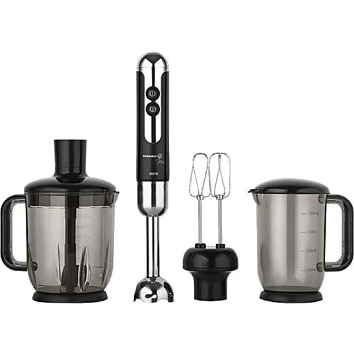 KORKMAZ A447-12 Mia Mega Blender Seti Siyah Krom