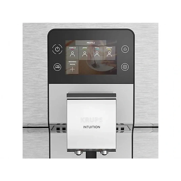 KRUPS EA877D Intuition Experience+ Tam Otomatik Espresso & Kahve Makinesi Metalik