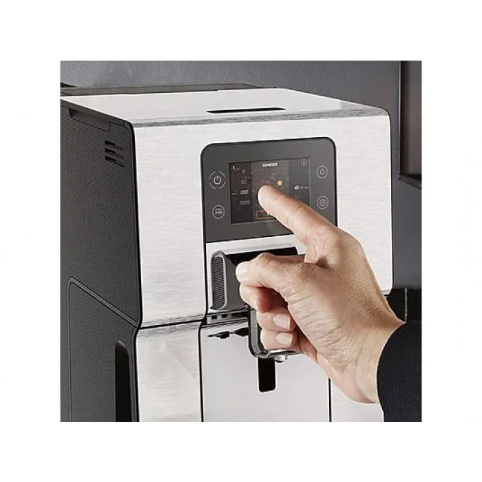 KRUPS EA877D Intuition Experience+ Tam Otomatik Espresso & Kahve Makinesi Metalik