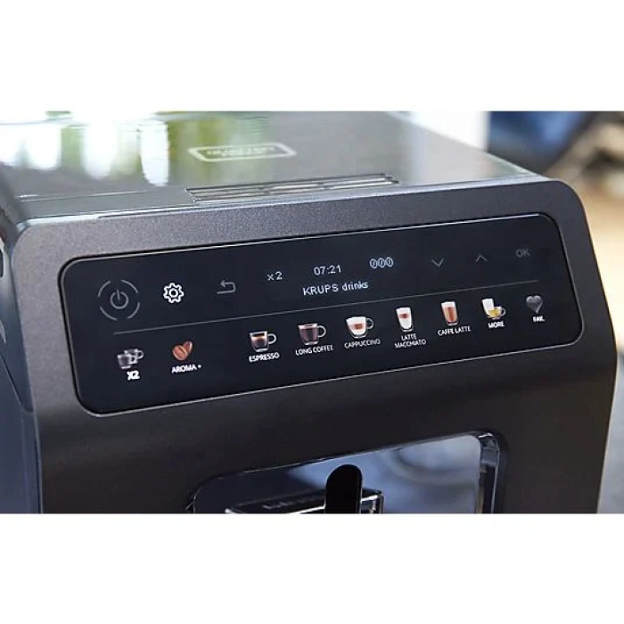 KRUPS EA895 Evidence One Tam Otomatik Espresso & Kahve Makinesi Gri
