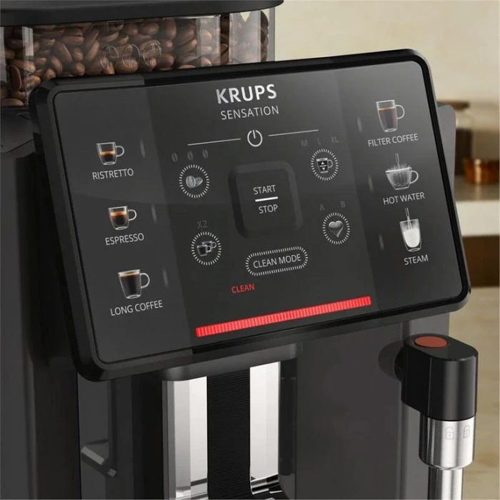 KRUPS Sensation C50 Tam Otomatik Espresso Makinesi Kömür Siyahı