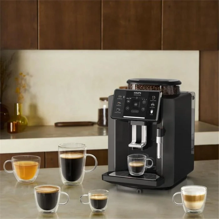 KRUPS Sensation C50 Tam Otomatik Espresso Makinesi Kömür Siyahı