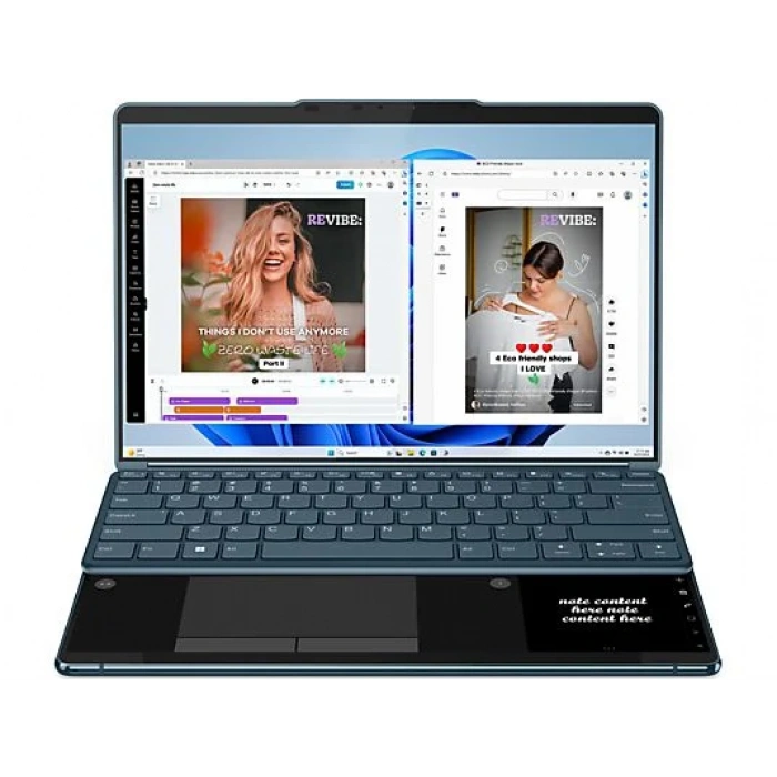 LENOVO Yoga Book 9/Core i7-1355U/16 GB RAM/1 TB SSD/13.3/Win 11/Laptop Deniz Mavisi 82YQ004STR