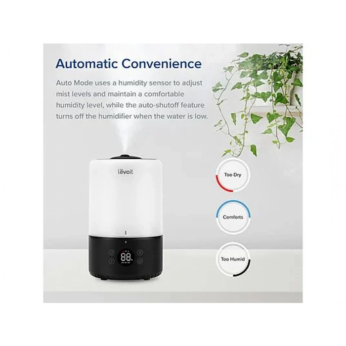 LEVOIT Dual 200S Pro Hava Nemlendiricisi Siyah