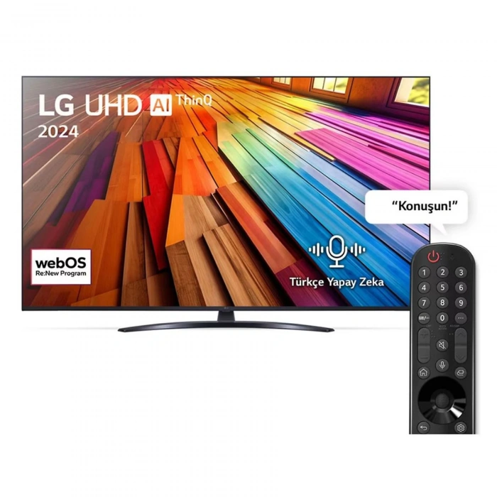LG 43UT81 43 inç 110 Ekran 4K Smart AI Sihirli Kumanda HDR10 webOS24 UHD TV