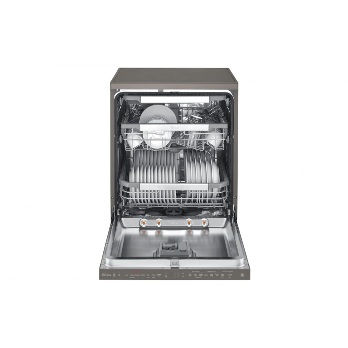 LG DFC325HD D Enerji Sınıfı 14 Kişilik 8 Programlı Bulaşık Makinesi Metalik Siyah