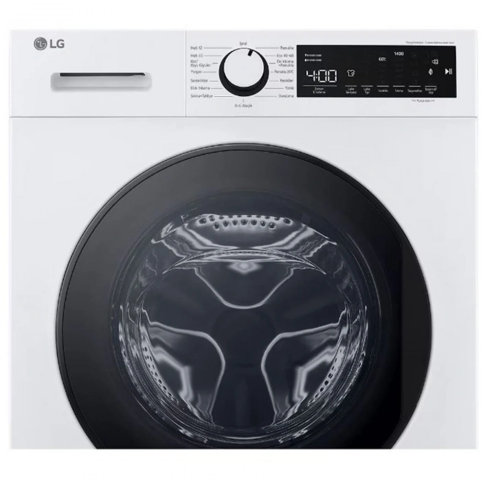 LG F4T2VYMEW.ABWPLTK A Enerji Sınıfı 9kg 1400 Devir Buharlı Çamaşır Makinesi Beyaz