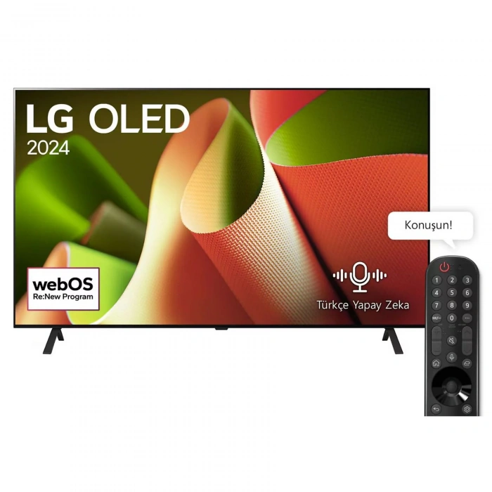 LG OLEDB46 77 inç 195 Ekran 4K Smart AI Sihirli Kumanda Dolby Vision webOS24 OLED TV