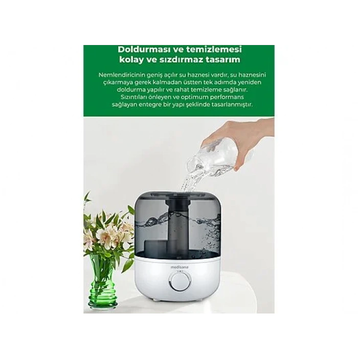 MEDISANA 45051 Aroma Fonksiyonlu 2.5L Buharlı Hava Nemlendirme Cihazı