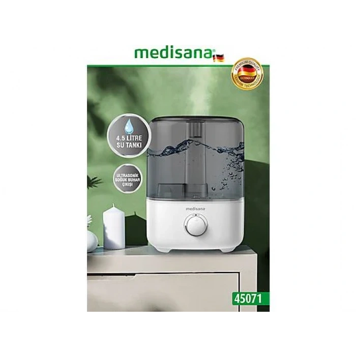 MEDISANA 45071 Aroma Fonksiyonlu 4.5L Buharlı Hava Nemlendirme Cihazı