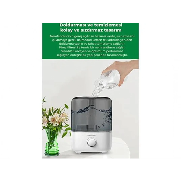 MEDISANA 45071 Aroma Fonksiyonlu 4.5L Buharlı Hava Nemlendirme Cihazı