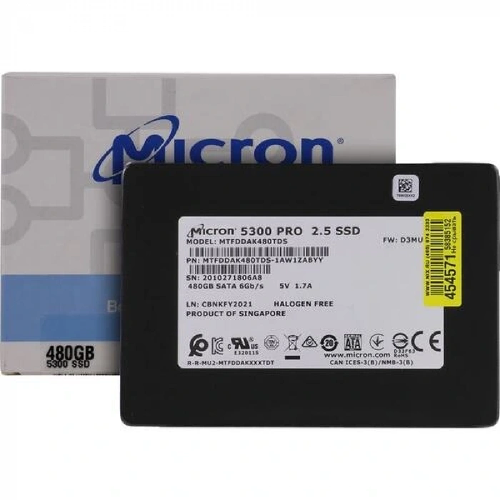 Micron 5300 PRO 480GB SSD MTFDDAK480TDS-1AW1ZABYY