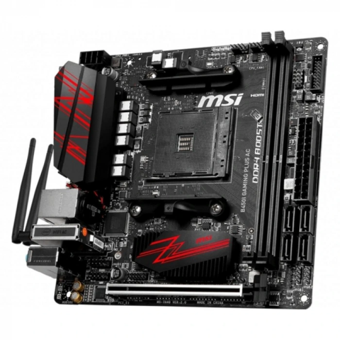 MSI B450I GAMING PLUS AC DDR4 S+VGA+GLAN AM4