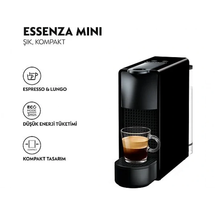 NESPRESSO C30 Essenza Mini Siyah Kahve Makinesi