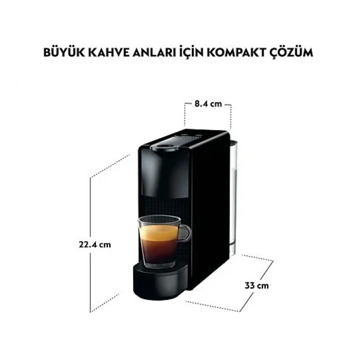NESPRESSO C30 Essenza Mini Siyah Kahve Makinesi