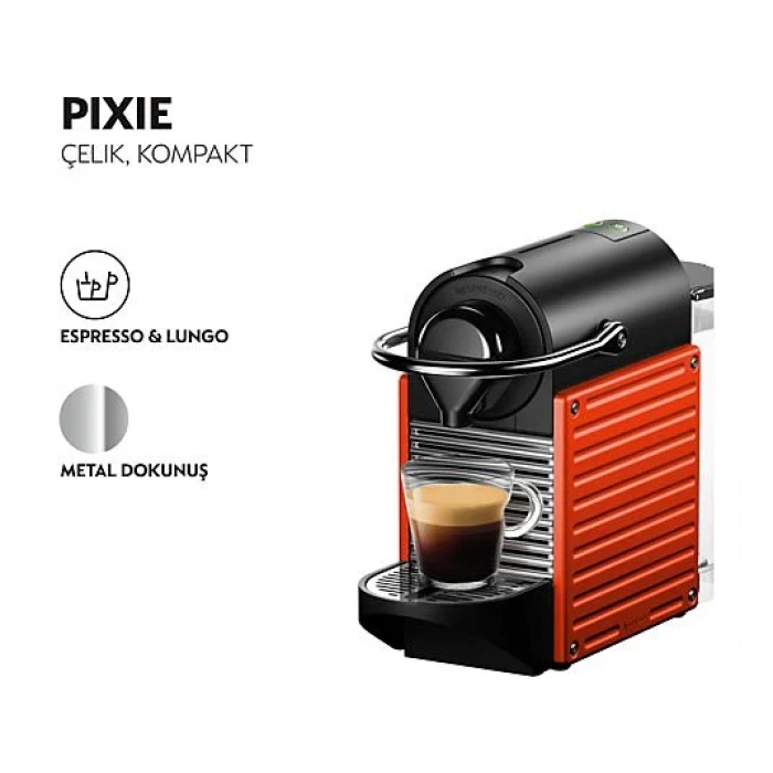 NESPRESSO C61 Pixie Kırmızı Kahve Makinesi