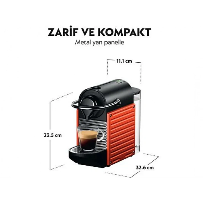 NESPRESSO C61 Pixie Kırmızı Kahve Makinesi