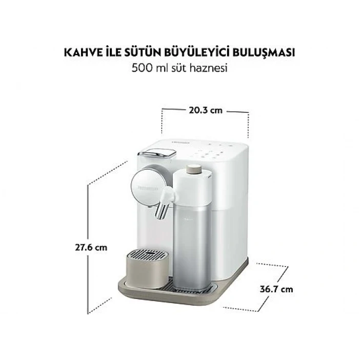 NESPRESSO F541 Gran Latissima Beyaz Süt Çözümlü Kahve Makinesi