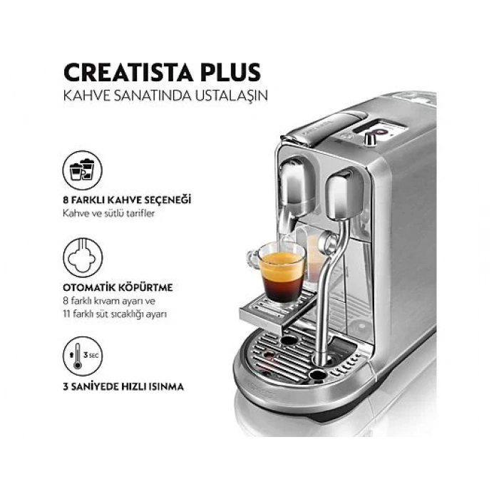 NESPRESSO J520 Creatista Plus Süt Çözümlü Kahve Makinesi