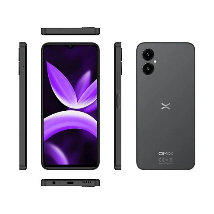 OMIX X5 6/128GB Akıllı Telefon Grafit