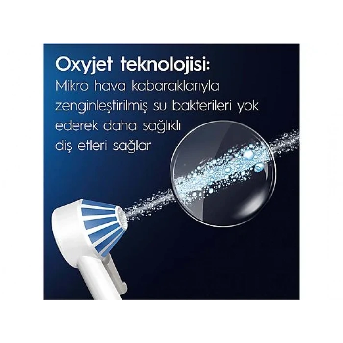 ORAL B Ağız Sağlığı Merkezi Ağız Duşu, 1 Oxyjet Başlığı, 1 Water Jet Başlığı