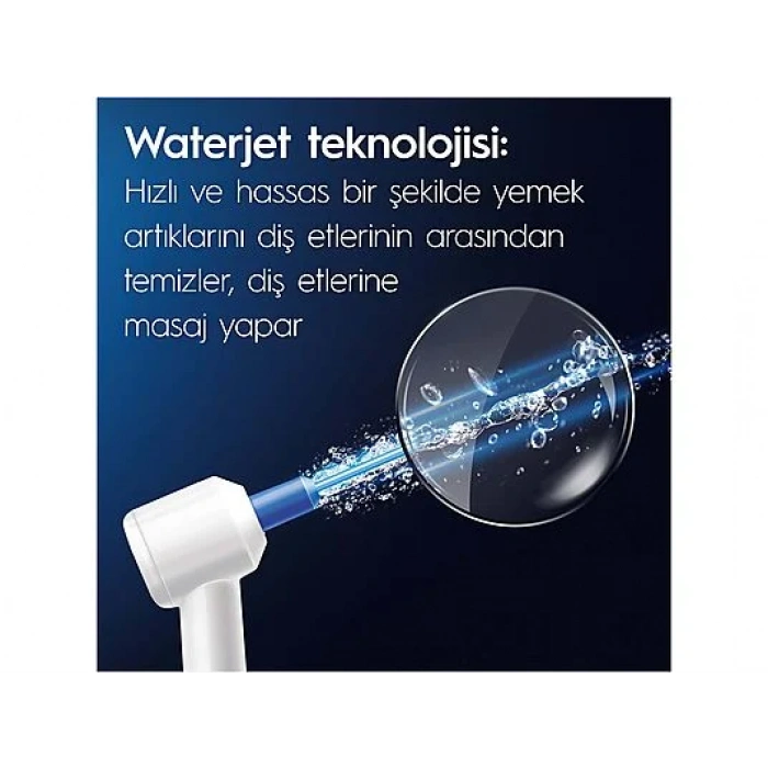 ORAL B Ağız Sağlığı Merkezi Ağız Duşu, 1 Oxyjet Başlığı, 1 Water Jet Başlığı