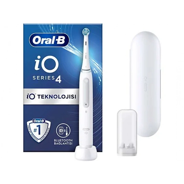 ORAL B iO 4 Şarjlı Diş Fırçası Beyaz Seyahat Kabı