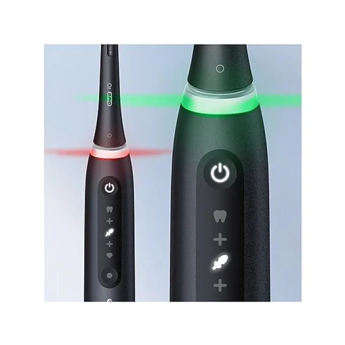 ORAL B iO 5 2'li Şarjlı Diş Fırçası Seti + Seyahat Kabı Siyah Beyaz