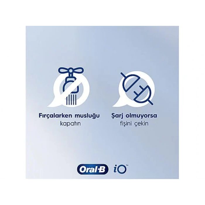 ORAL B iO 5 2'li Şarjlı Diş Fırçası Seti + Seyahat Kabı Siyah Beyaz