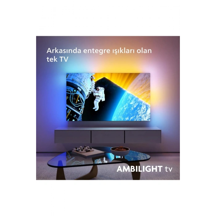 PHILIPS 42OLED809/12 42 inç 106 Ekran Uydu Alıcılı Smart 4K UHD Dolby Vision Dolby Atmos Google Ambilight TV