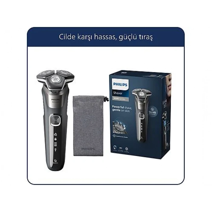 PHILIPS 5000 Serisi Tıraş Makinesi S5887/10,Sinekkaydı Tıraş,Skin IQ Teknolojisi,Islak ve Kuru Kullanım,Hassas Düzeltici