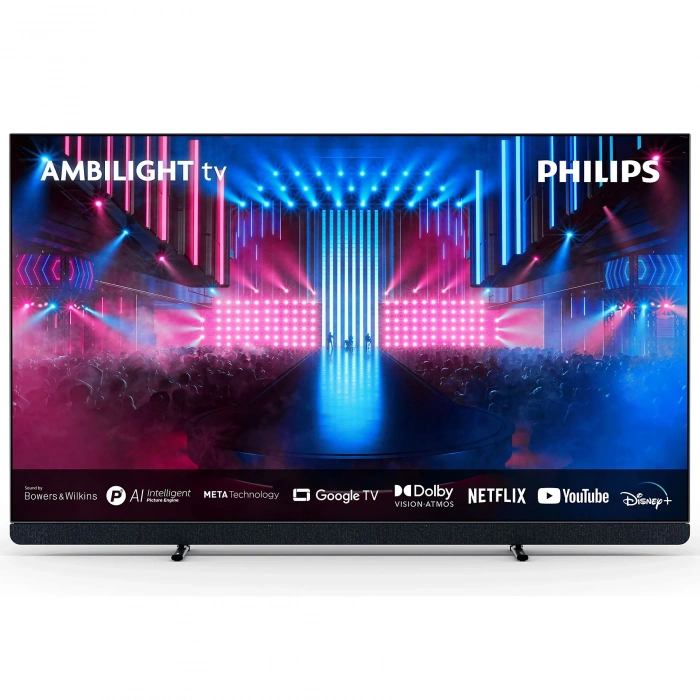 PHILIPS 55OLED909/12 55 inç 139 Ekran Bowers & Wilkins Dolby Vision & Atmos 4K UHD Ambilight TV
