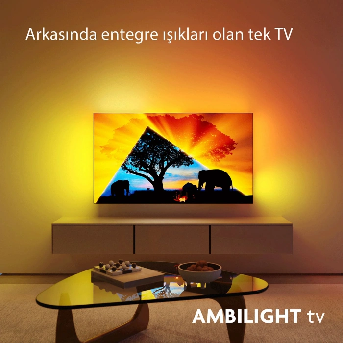 PHILIPS 65OLED759/12 65 inç 164 Ekran Uydu Alıcılı Smart 4K UHD Dolby Vision Dolby Atmos Titan OS Ambilight TV