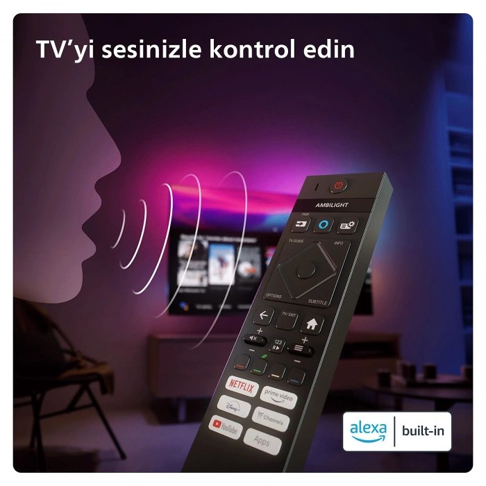PHILIPS 75PML9009/12 The Xtra 75 inç 189 Ekran Uydu Alıcılı Smart 4K UHD Ambilight TV