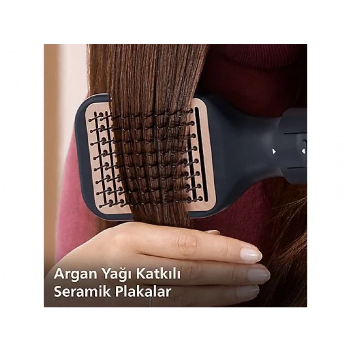 PHILIPS BHA530/00, Argan Yağı Seramik Kaplama, +5 Aparat, 3 Isı ve Hız Ayarı Saç Şekillendirme ve Kurutma Seti