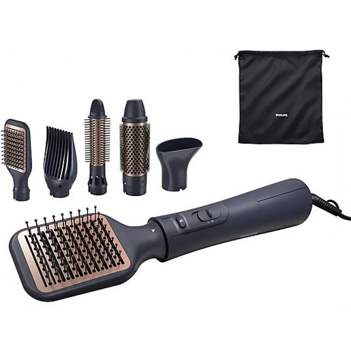 PHILIPS BHA530/00, Argan Yağı Seramik Kaplama, +5 Aparat, 3 Isı ve Hız Ayarı Saç Şekillendirme ve Kurutma Seti