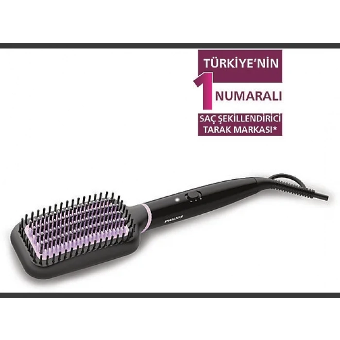 PHILIPS BHH880/00 Geniş Fırça Alanı, Turmalin Seramik Kaplama, 2 Sıcaklık Ayarı Düzleştirici Tarak