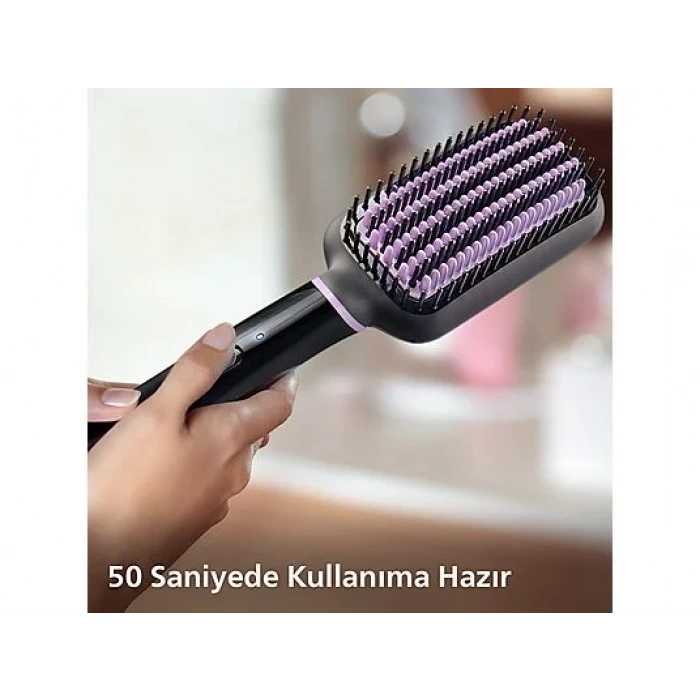 PHILIPS BHH880/00 Geniş Fırça Alanı, Turmalin Seramik Kaplama, 2 Sıcaklık Ayarı Düzleştirici Tarak